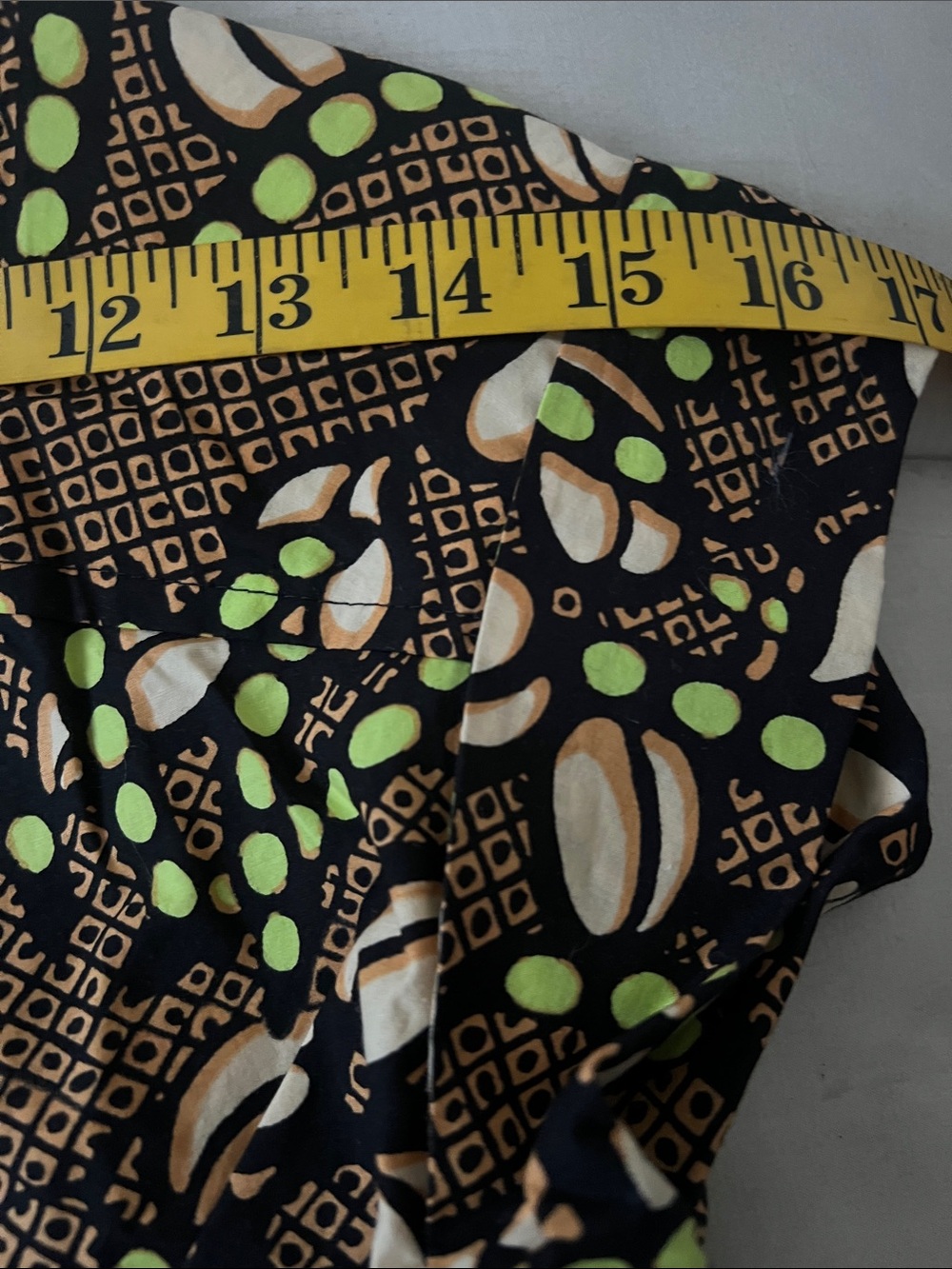 A.L.C. Alexandria Midi Dress – Waist Cut out Green/Peach Print - Picture 9 of 11
